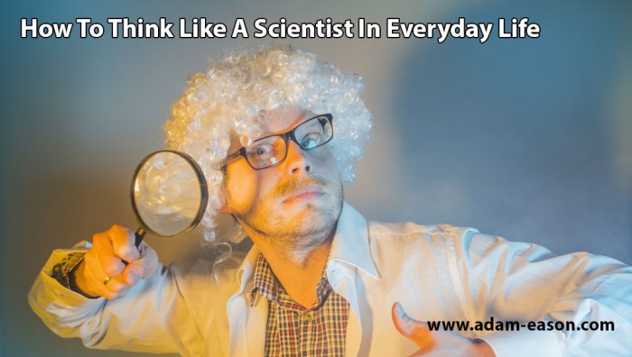 Thinking like a scientist worksheet